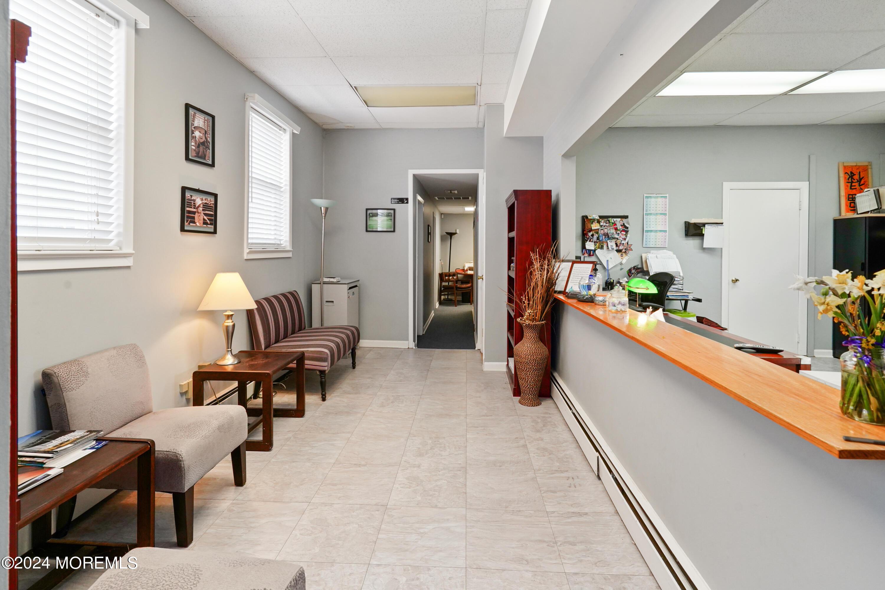 Large reception area