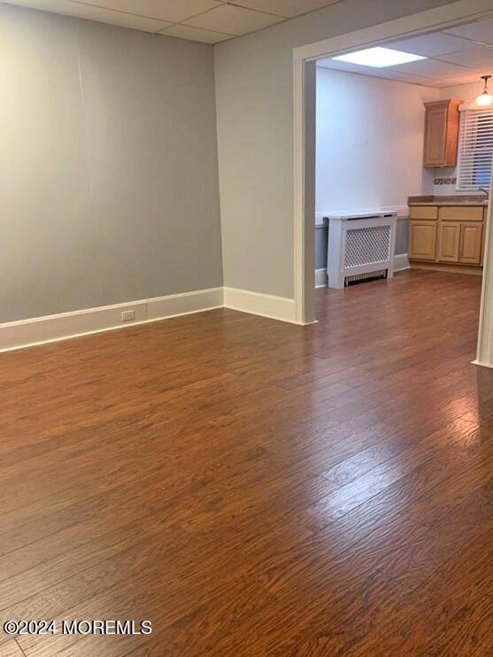 Updated kitchen adjacent to living room