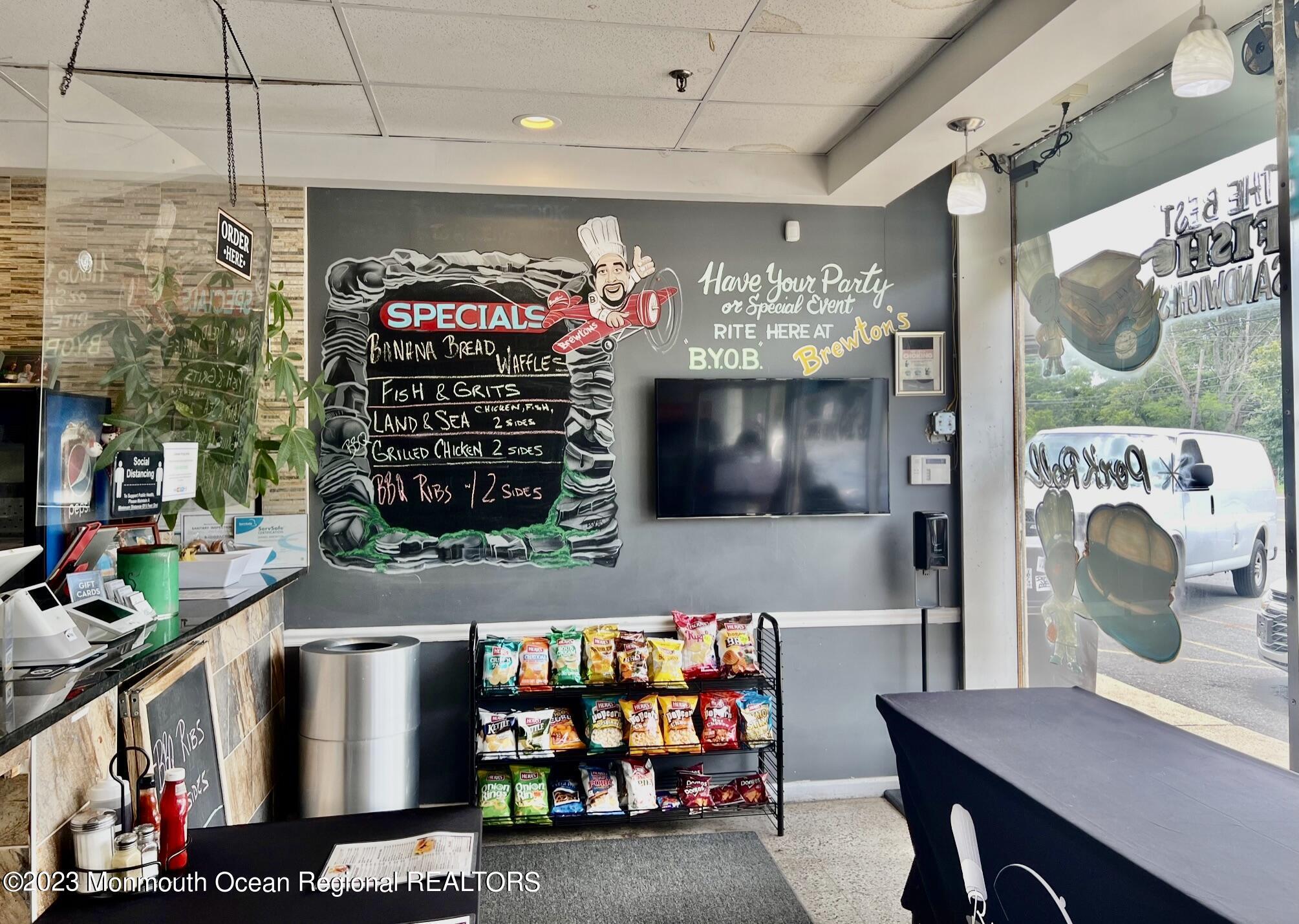 Sale includes inventory, chairs, tables and more!