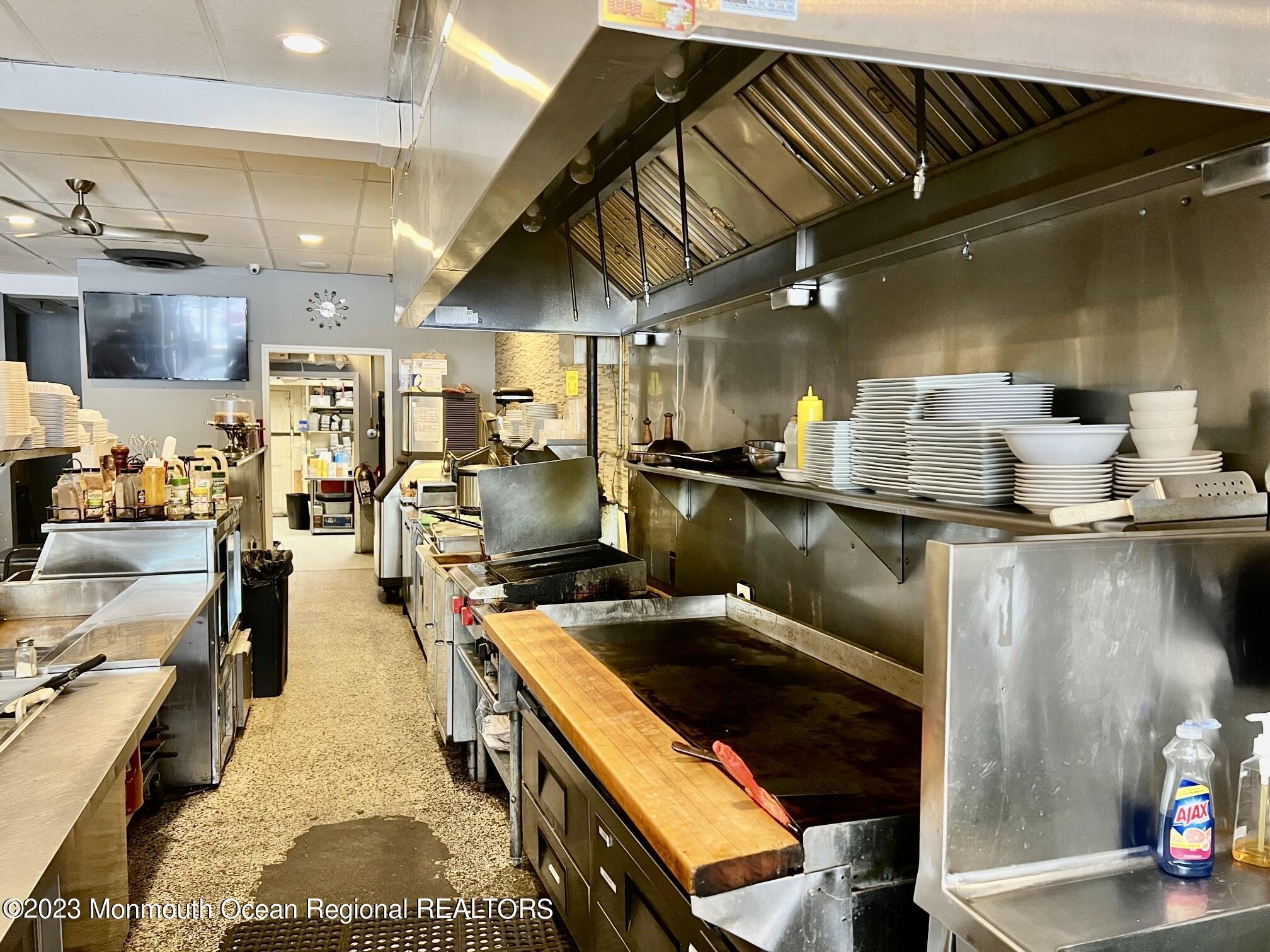 Flat top grill featured also.