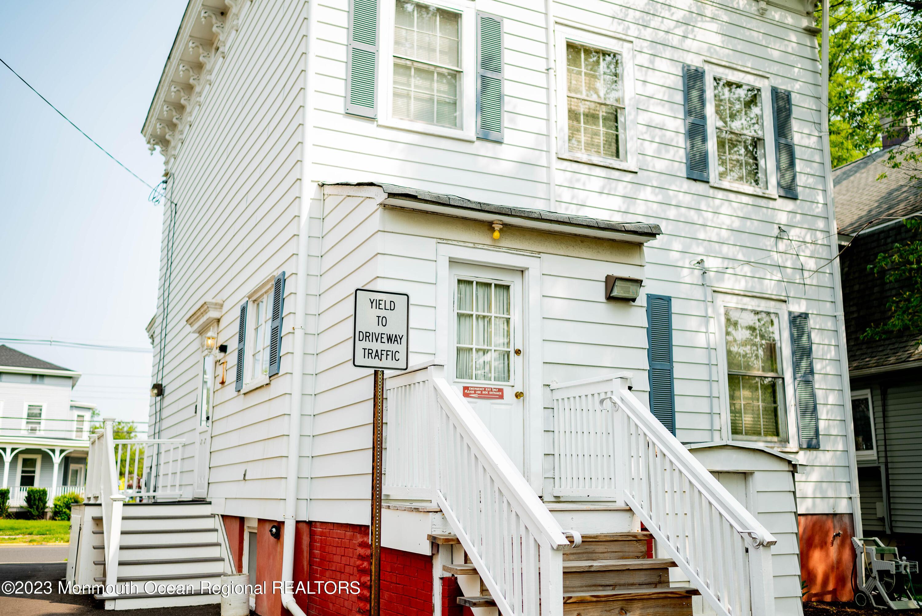 Rear and side entrances