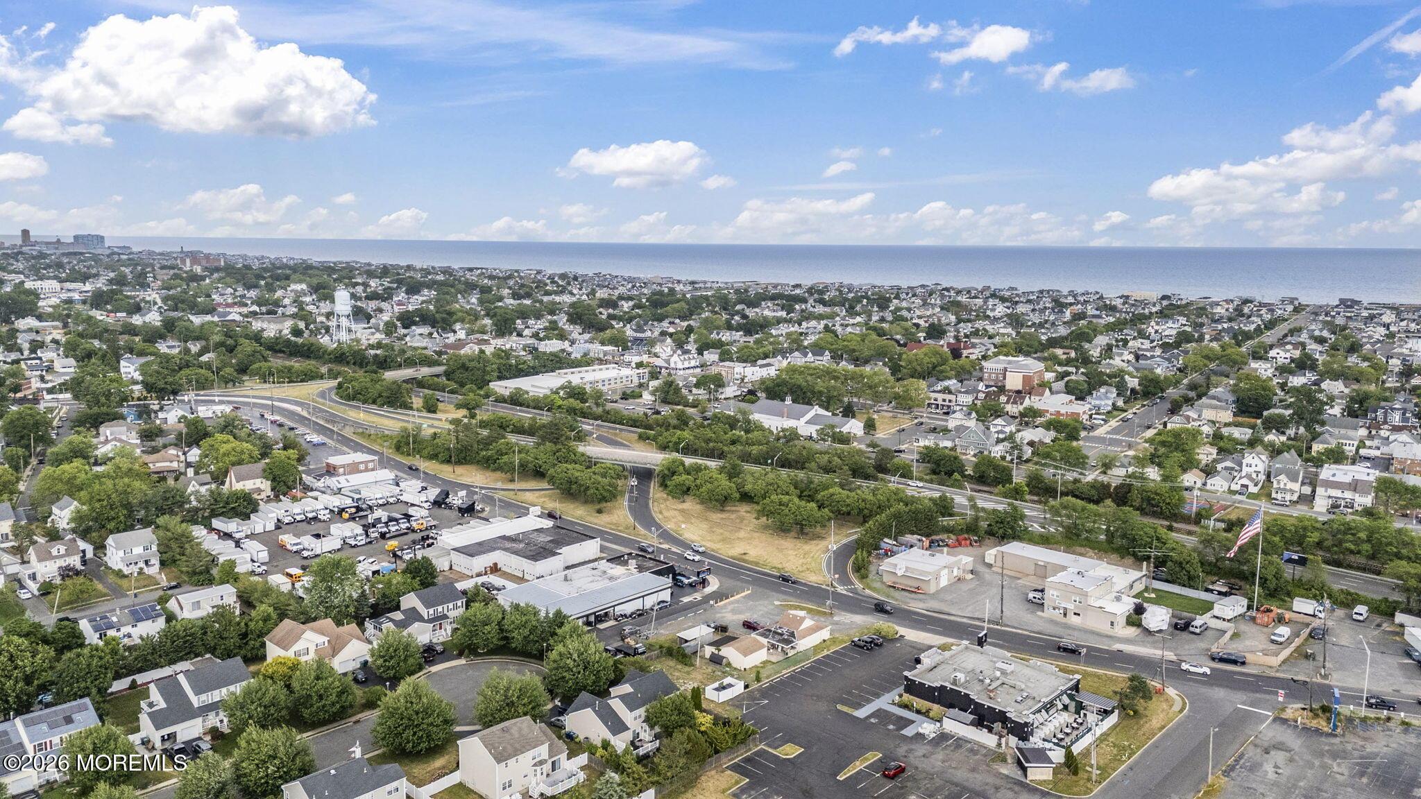 Aerial view towards Avon-by-the-Sea and the ocean