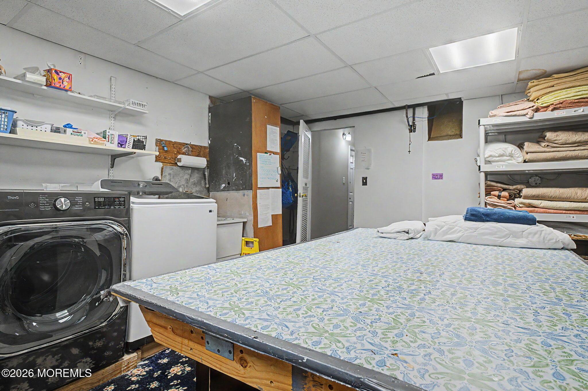 Large in house laundry room.