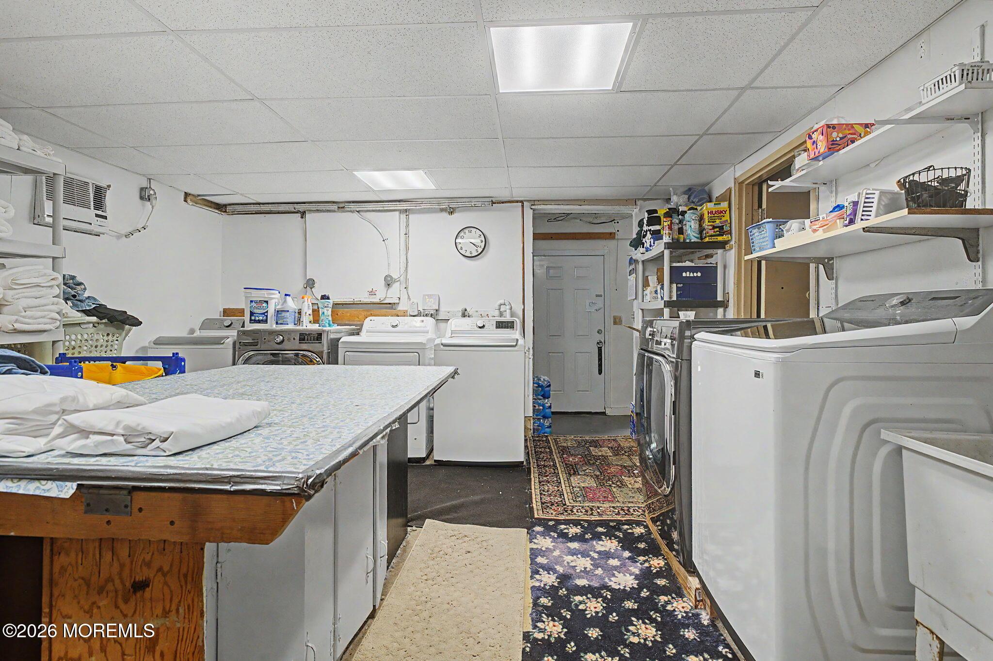 Large in house laundry room.
