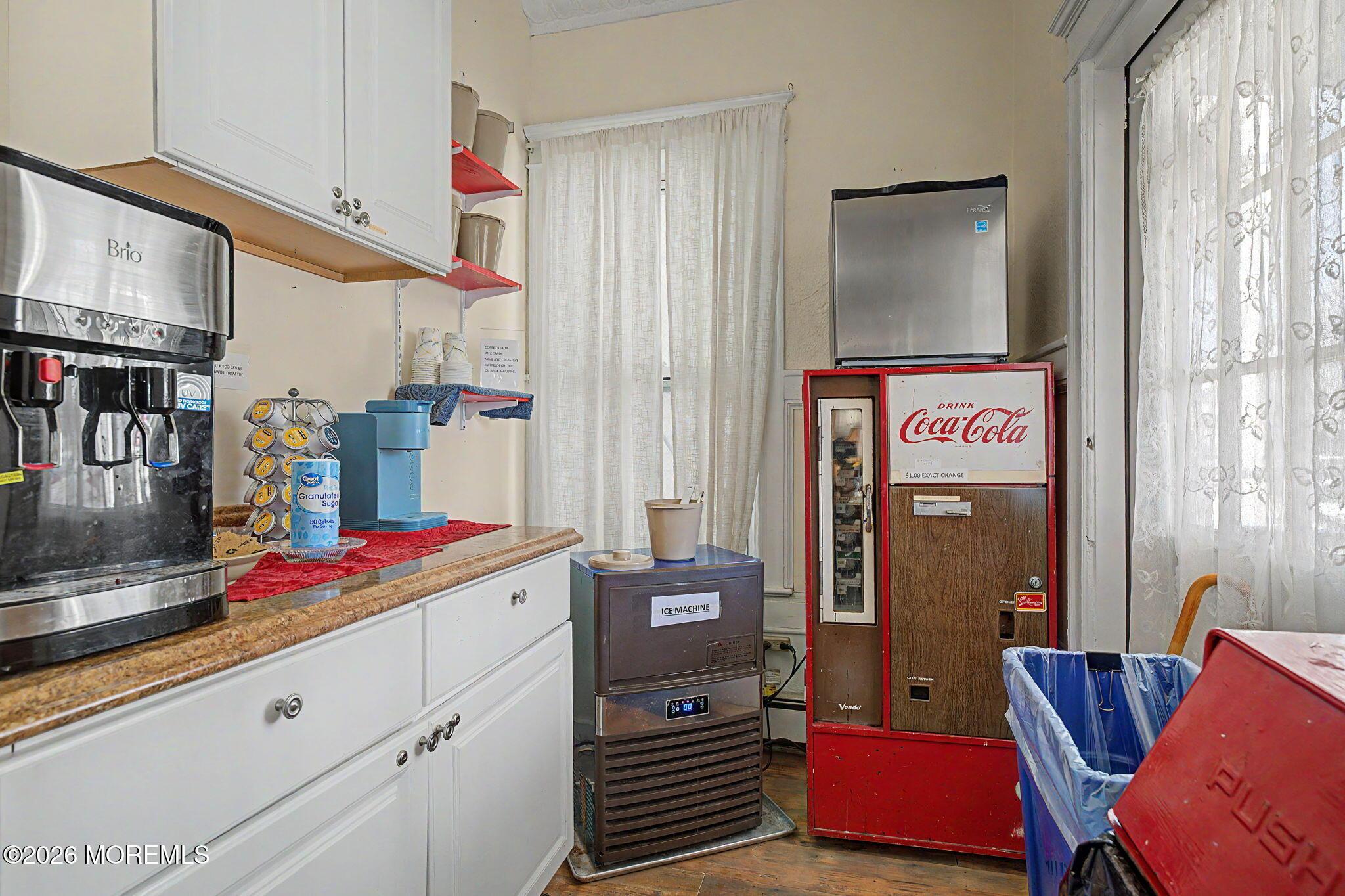 Coffee station.