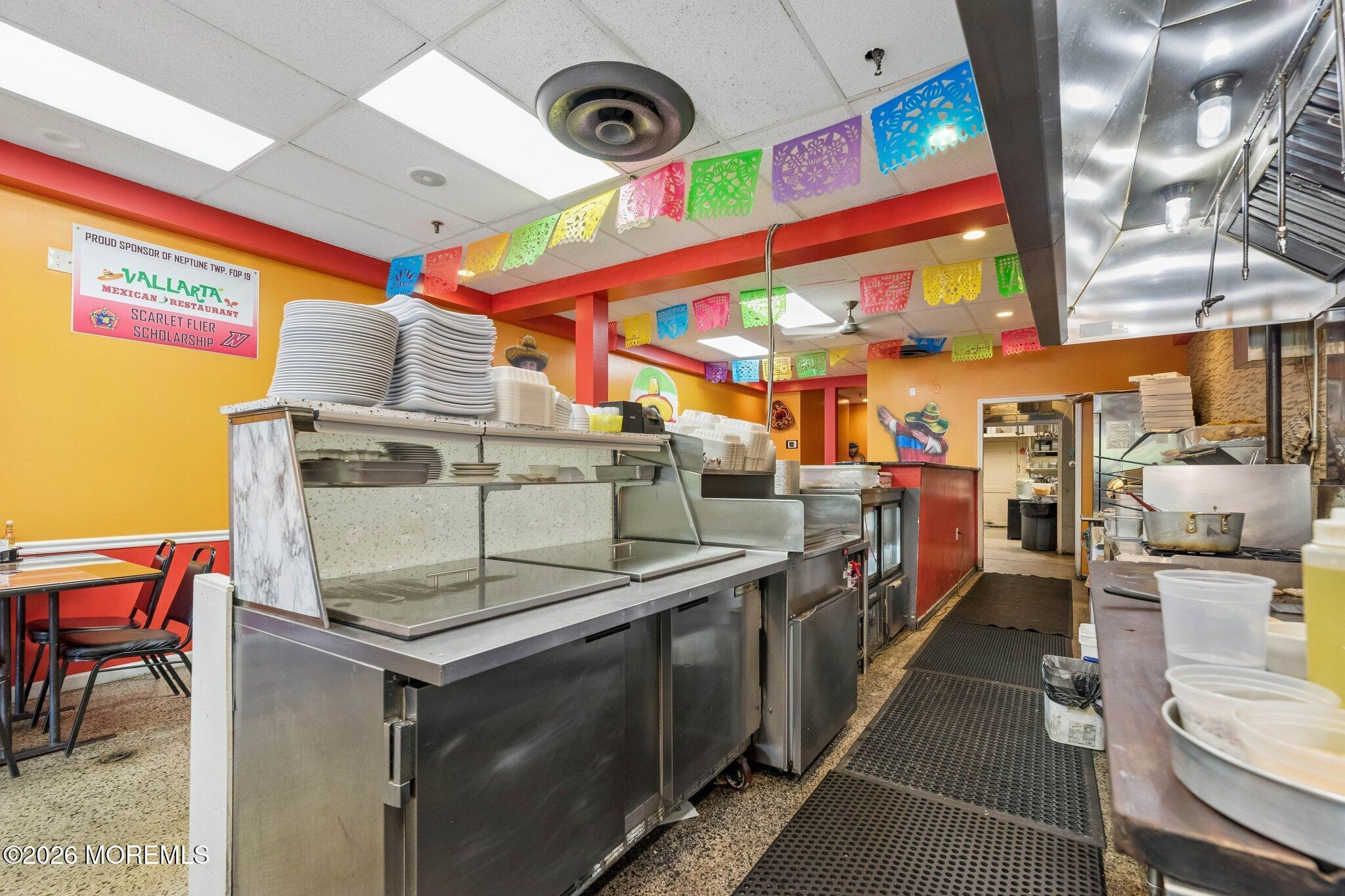 Another view of the prep and cook areas.