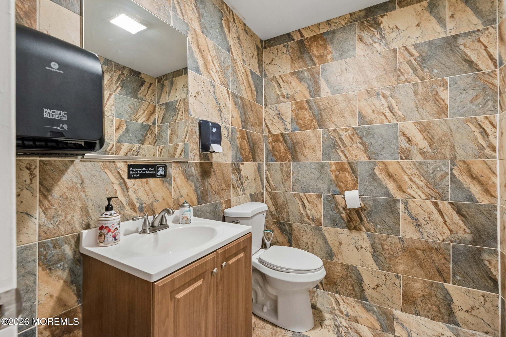Updated, clean and tidy restrooms.