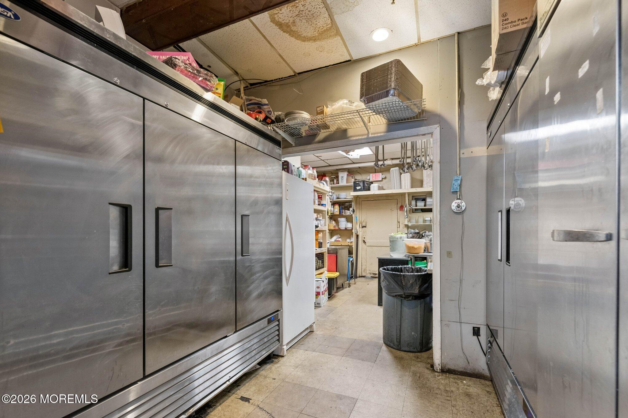 Commercial refrigerators are included.