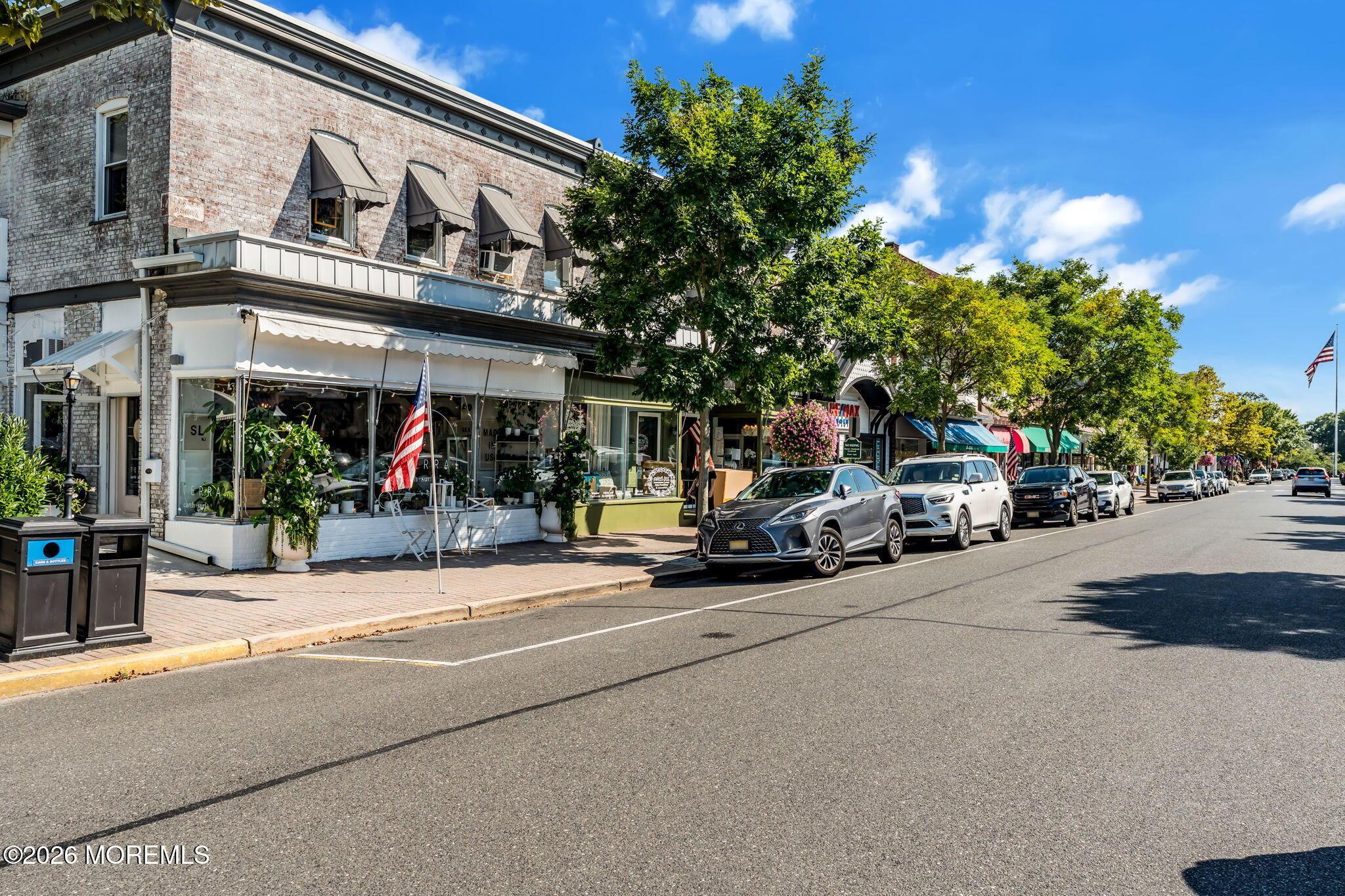 Vibrant downtown with beautiful shops and restaurants